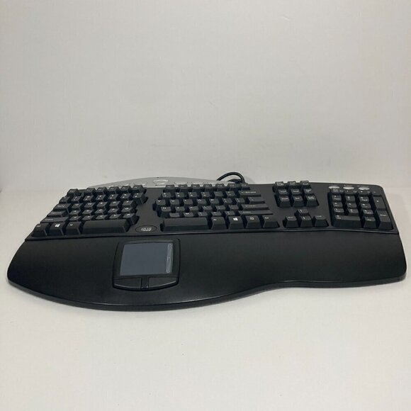 ADESSO PCK-308UB BLACK Wired Ergonomic Contoured Multimedia Touchpad Keyboard - Picture 8 of 10